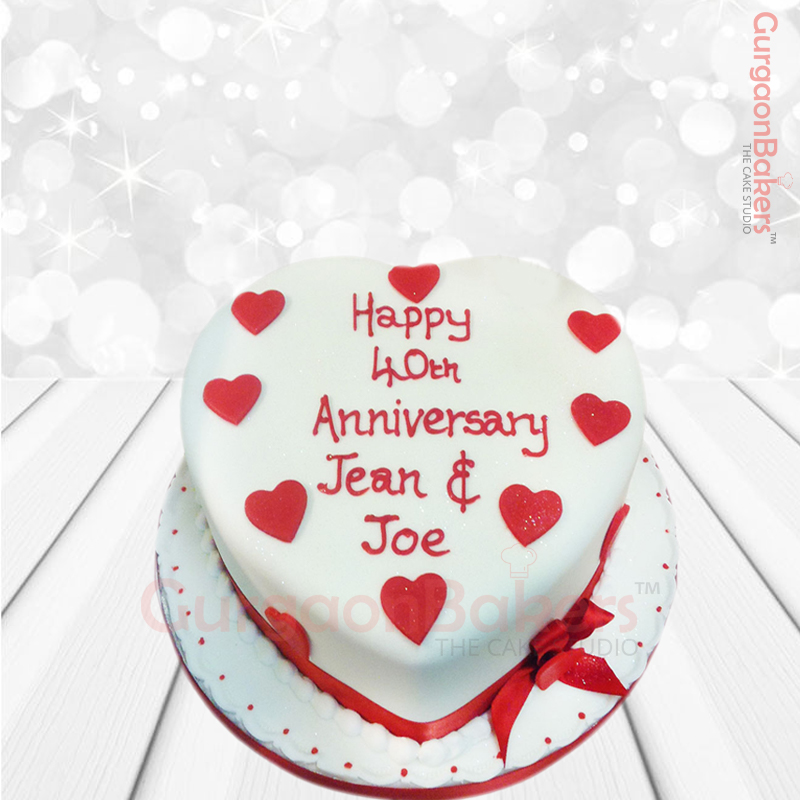 Anniversary Cake With Love Best Cake Shop In Gurgaon Gurgaonbakers